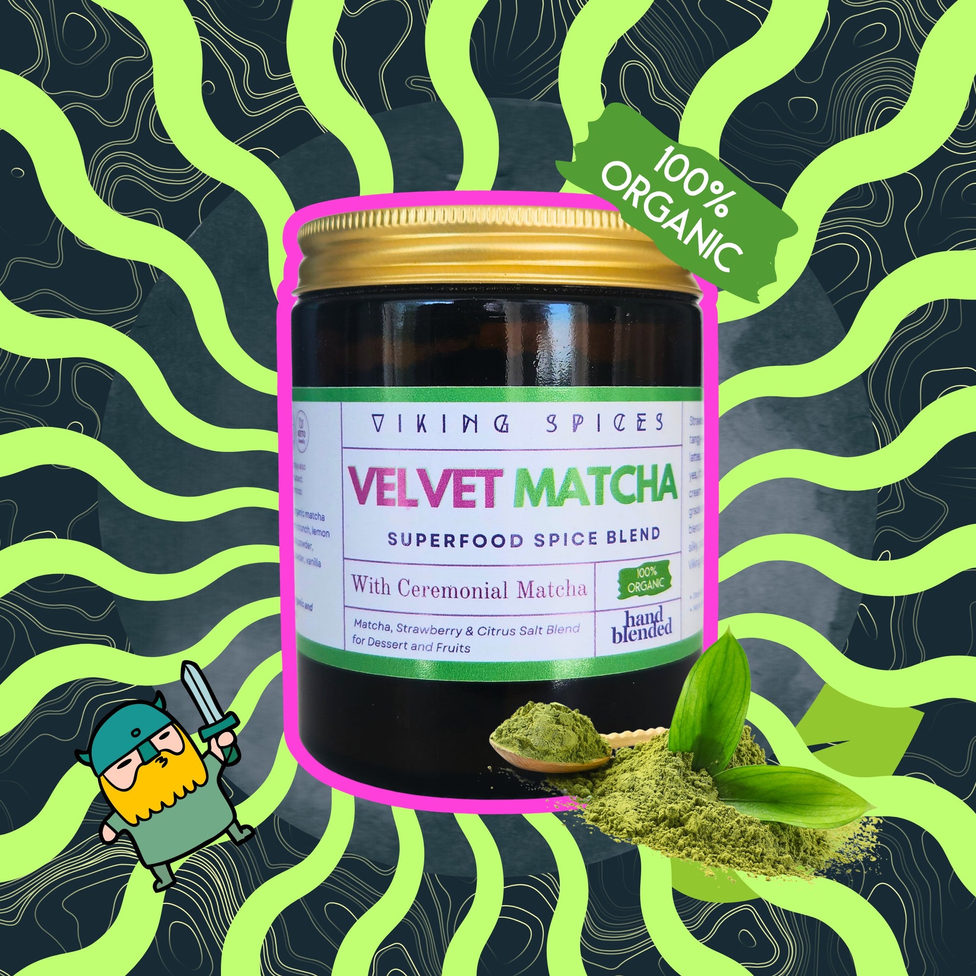Velvet Matcha – Gourmet  Dessert Blend with Matcha, Strawberry, Citrus & Vanilla