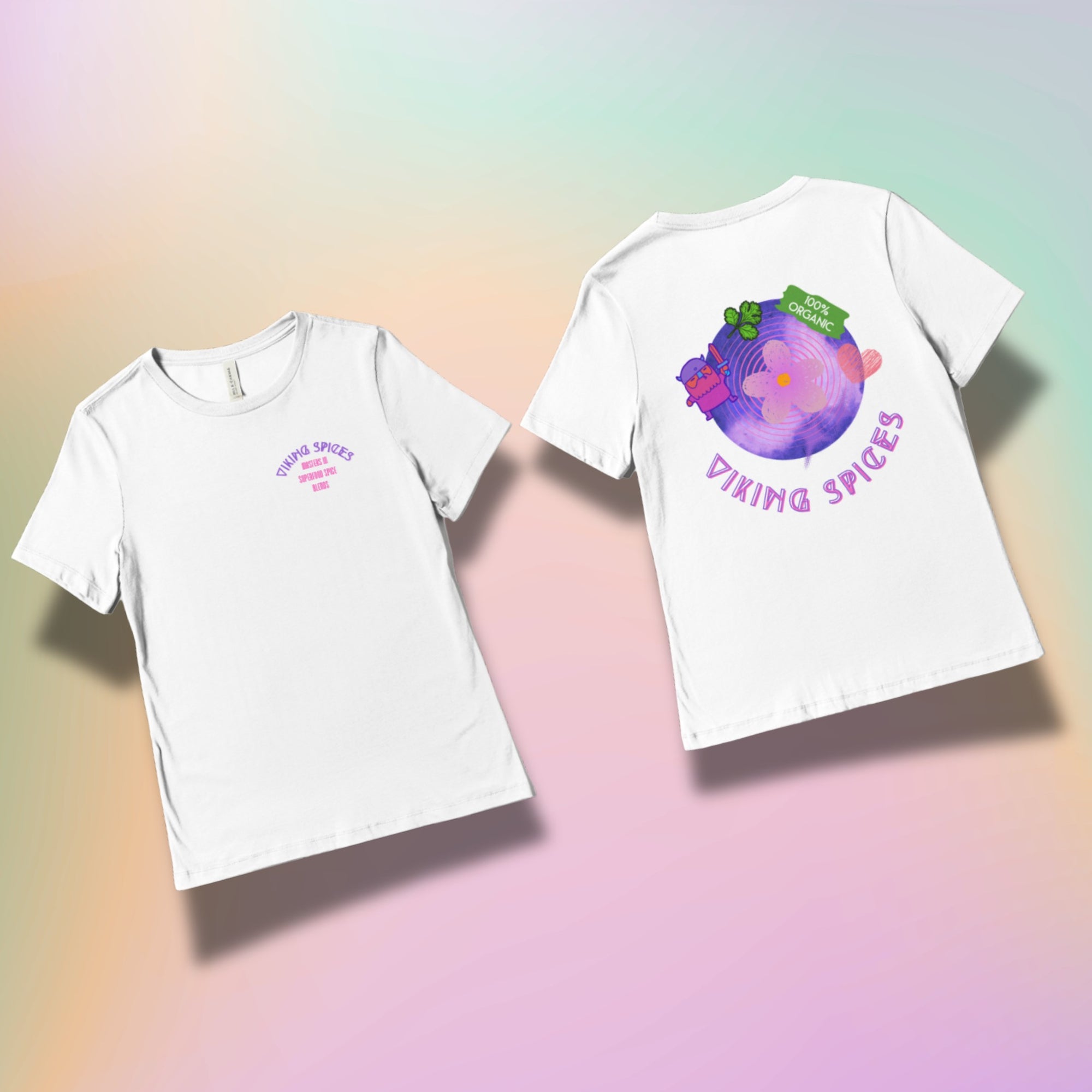 Viking Spices Flower Tshirt - Organic, Ethical, Bold